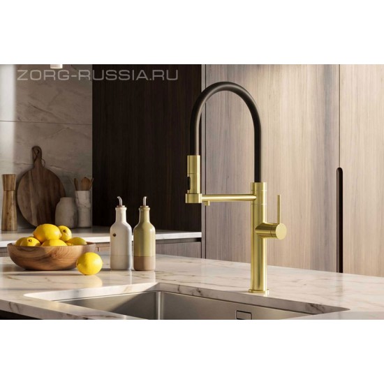 Смеситель Zorg ZR 166 gold satin Смеситель Zorg ZR 166 gold satin