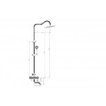 Zorg A 402DS-BR душевая стойка