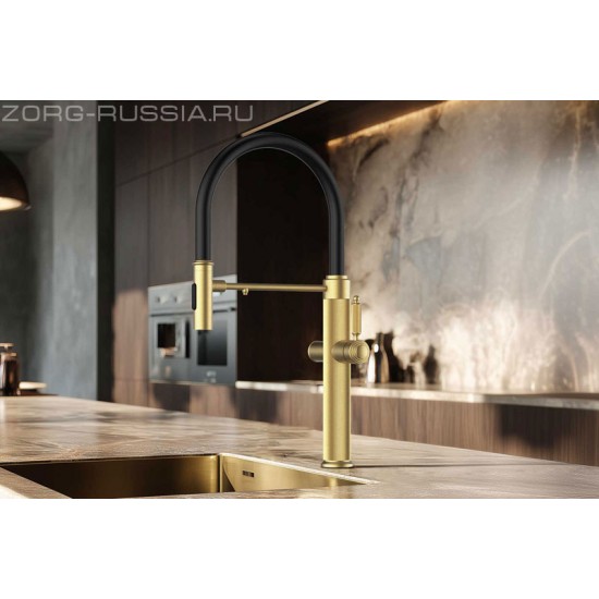 Смеситель Zorg ZR 5016 gold satin Смеситель Zorg ZR 5016 gold satin