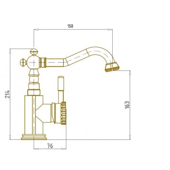 WINDSOR Смеситель одноручковый на раковину (21788) WINDSOR Смеситель одноручковый на раковину (21788)