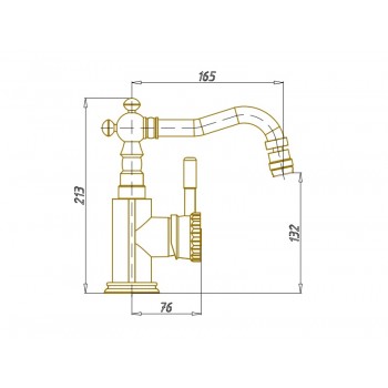 WINDSOR Смеситель одноручковый на биде (21688) WINDSOR Смеситель одноручковый на биде (21688)