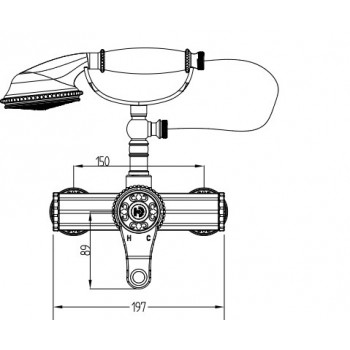 WINDSOR Смеситель для душа без излива (10122)