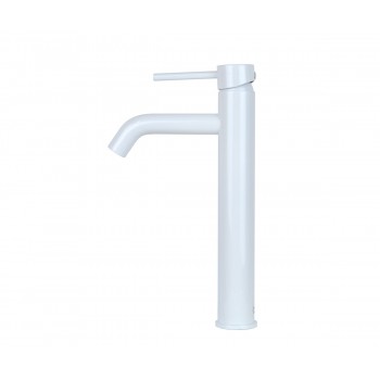 SCANDI Смеситель высокий на раковину белый глянцевый 1452W