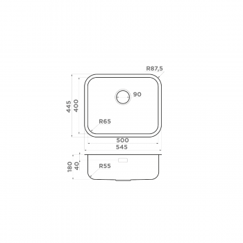 Omoikiri Omi 54-U/I-IN нерж.сталь/нержавеющая сталь Omoikiri Omi 54-U/I-IN нерж.сталь/нержавеющая сталь