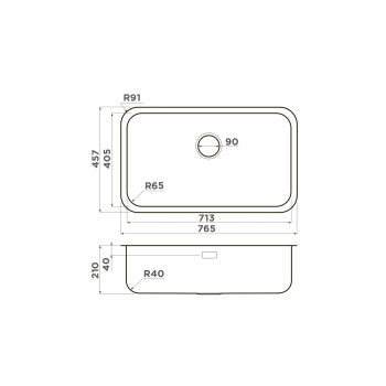 Omoikiri Omi 76-U/I-IN нерж.сталь/нержавеющая сталь Omoikiri Omi 76-U/I-IN нерж.сталь/нержавеющая сталь