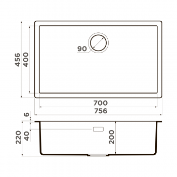 Omoikiri Yamakawa 75-U/I-GR Artceramic/leningrad grey Omoikiri Yamakawa 75-U/I-GR Artceramic/leningrad grey