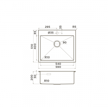 Omoikiri Akisame 59-LG нерж.сталь/светлое золото Omoikiri Akisame 59-LG нерж.сталь/светлое золото