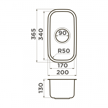 Omoikiri Omi 20 U-IN нерж.сталь/нержавеющая сталь Omoikiri Omi 20 U-IN нерж.сталь/нержавеющая сталь