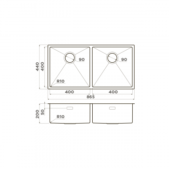 Omoikiri Taki 86-2-U/IF-LG нерж.сталь/светлое золото Omoikiri Taki 86-2-U/IF-LG нерж.сталь/светлое золото