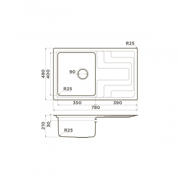 Omoikiri Mizu 78-IN нерж.сталь/нержавеющая сталь Omoikiri Mizu 78-IN нерж.сталь/нержавеющая сталь