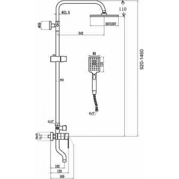Душевая стойка Savol S-601108SH Душевая стойка Savol S-601108SH
