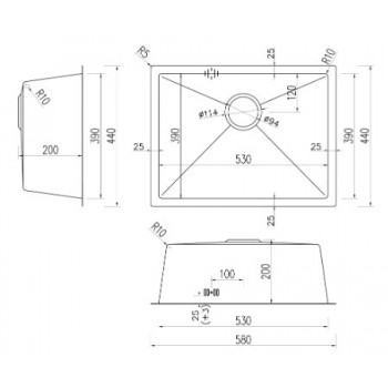 Мойка Steel Kithen SKS 5844