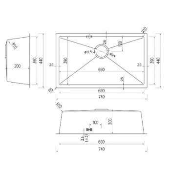 Мойка Steel Kithen SKS 7444