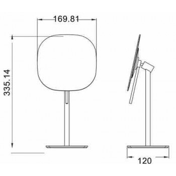 Зеркало настольное JAVA S-M113