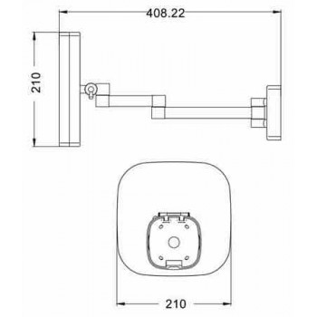 Настенное зеркало  JAVA S-M332