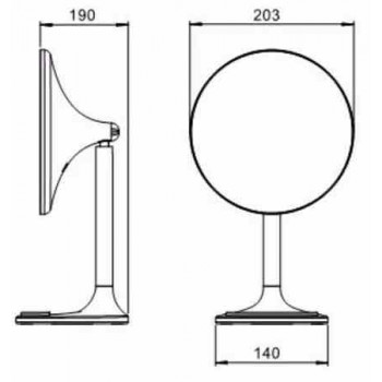 Зеркало настольное JAVA M8883W