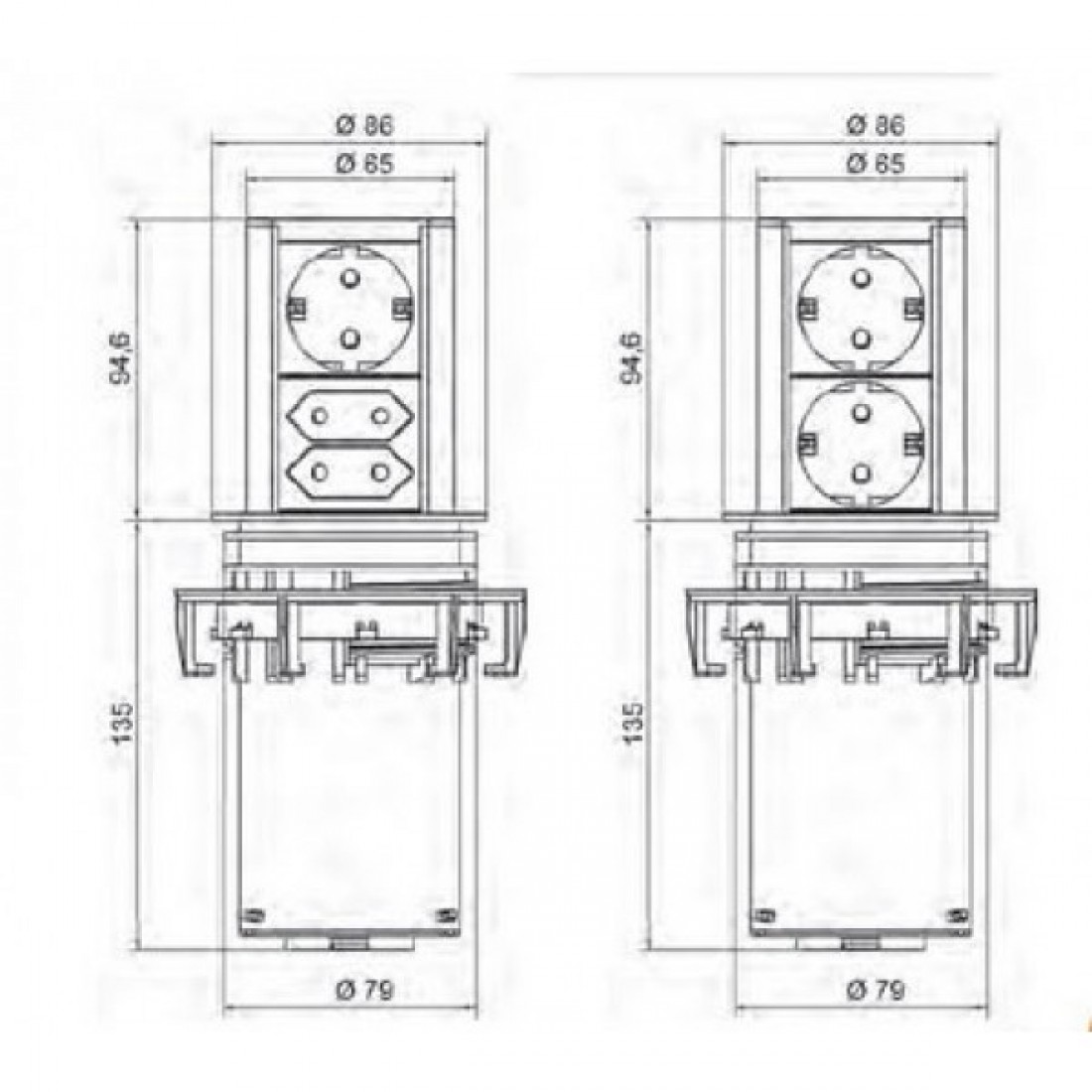 Блок розеток Bachmann Elevator 928.002