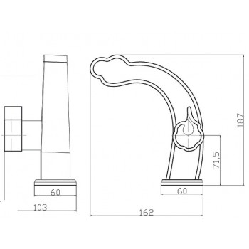 Zorg A 10129-BR смеситель для умывальника Zorg A 10129-BR смеситель для умывальника