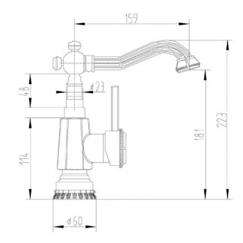 Zorg A 310U-BR смеситель для умывальника Zorg A 310U-BR смеситель для умывальника