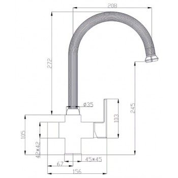 Zorg A 52 KF-Br смеситель Zorg A 52 KF-Br смеситель