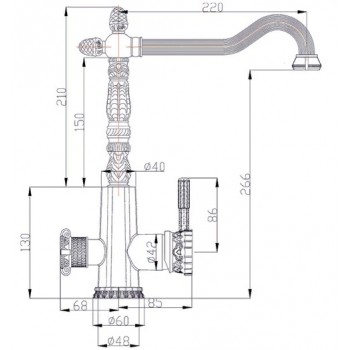 Zorg A 53 KF-Br смеситель Zorg A 53 KF-Br смеситель