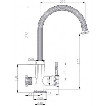 Zorg A 54 KF-Br смеситель Zorg A 54 KF-Br смеситель