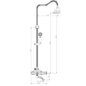 Zorg A 103DS-SL душевая стойка