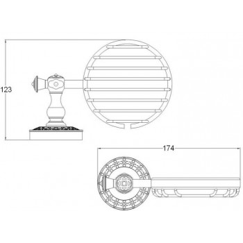 Zorg Antic AZR-05 SL Мыльница решетчатая Zorg Antic AZR-05 SL Мыльница решетчатая
