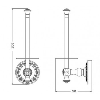 Zorg Antic AZR-09 SL Бумагодержатель запасной блок Zorg Antic AZR-09 SL Бумагодержатель запасной блок