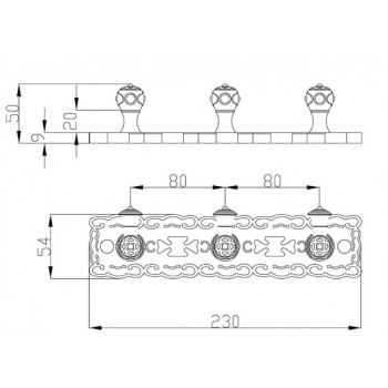 Zorg Antic AZR-17 BR 3 крючка на планке