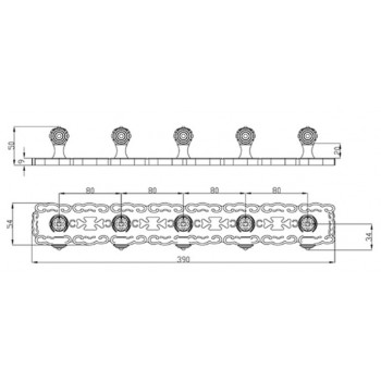 Zorg Antic AZR-18 SL 5 крючков на планке