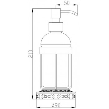 Zorg Antic AZR-25 BR Держатель дозатора мыла Zorg Antic AZR-25 BR Держатель дозатора мыла