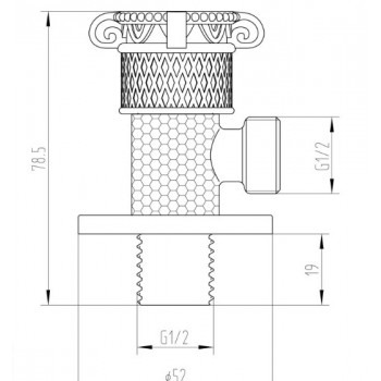 Zorg AZR 6 Br кран с подключением душевого шланга