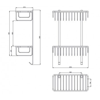 Zorg Antic AZR U-3 SL Полка двойная Zorg Antic AZR U-3 SL Полка двойная