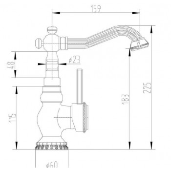 Zorg A 309U-SL смеситель для умывальника