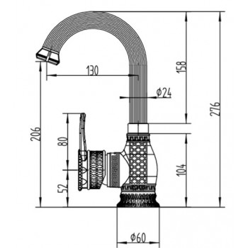 Zorg A 417U-BR смеситель для умывальника Zorg A 417U-BR смеситель для умывальника