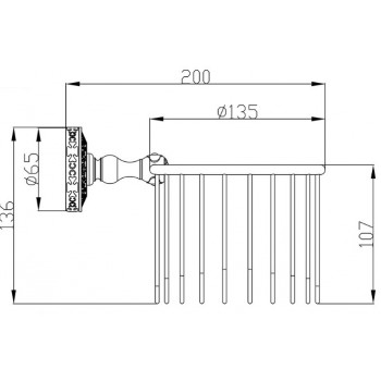 Zorg Antic AZR 27 BR Держатель корзина Zorg Antic AZR 27 BR Держатель корзина