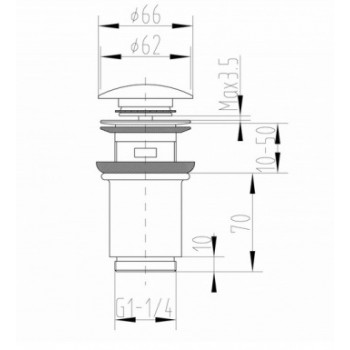 Донный клапан Zorg Antic AZR 1 SL серебро Донный клапан Zorg Antic AZR 1 SL серебро