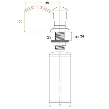 Дозатор Zorg ZR-21 Steel нержавеющая сталь Дозатор Zorg ZR-21 Steel нержавеющая сталь