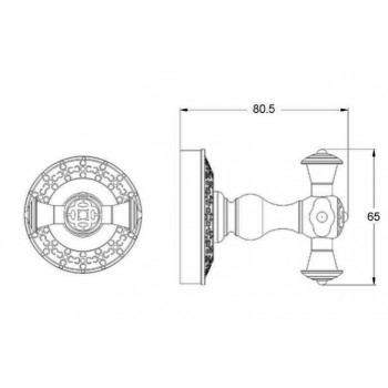 Zorg Antic AZR-02 BR Крючок двойной Zorg Antic AZR-02 BR Крючок двойной