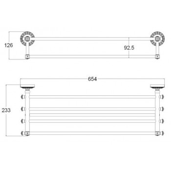 Zorg Antic AZR-14 BR Полочка Zorg Antic AZR-14 BR Полочка
